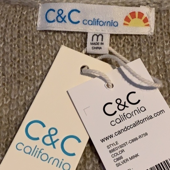 C&C California Animal Print Button Front Cardigan NWT - Picture 8 of 8